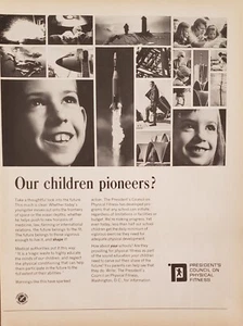 1965 President's Council On Physical Fitness School Fitness Programs Print Ad - Bild 1 von 1