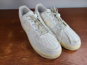Nike Air Force 1 Low 07 LV8 Embossed Snakeskin White 718152-106 Mens Size 12 - Picture 1 of 10