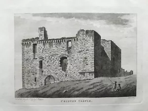 1789 Antique Print: Crichton Castle, Lothian, Scotland by Grose - Picture 1 of 2