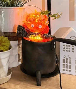 Howl's Moving Castle Calcifer Resin Statue with LED Light 25cm Figure Toys - Picture 1 of 24