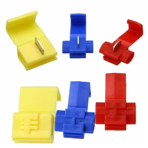 10X ALL SIZES Quick Splice Tap Wire Connectors 12-10 16-14 22-18 Gauge IN US - Picture 1 of 12