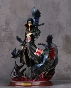 Figurine Uchiha Itachi 30 cm avec corbeaux 3D Collection animé manga Naruto - Imagen 1 de 9