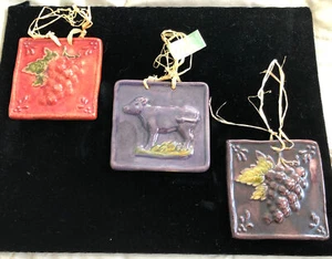 Midwest of Cannon Falls Jahreszeiten hängende Untersetzer 3er Set Trauben, Cow Country  - Bild 1 von 6