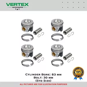 Pistons & Rings Set For MERCEDEZ BENZ C CLASS SPRINTER OM651 2.1 Diesel - NEW - Picture 1 of 2