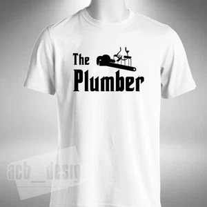 The Plumber Men's T-Shirt Funny Godfather Style Plumbing Heating - Picture 1 of 5