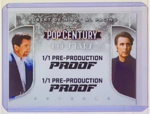 2025 Leaf Metal Pop Century Robert De Niro, Al Pacino 1/1 Proof Silver Shimmer - Picture 1 of 2