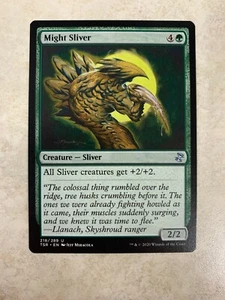 Might Sliver - Magic Card Magic The Gathering - Time Spiral Remasterizado TSR - Imagen 1 de 1
