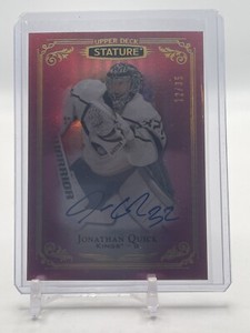 2019-20 Upper Deck Stature Red Autographs #34 Jonathan Quick AUTO /35- KINGS