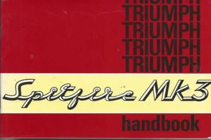 TRIUMPH SPITFIRE MK3 Handbook Owner´s Manual Driver´s Manual BA - Picture 1 of 10
