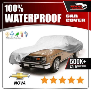 CHEVY NOVA 2-Door 1968-1974 CAR COVER - 100% Waterproof 100% Breathable - Foto 1 di 11
