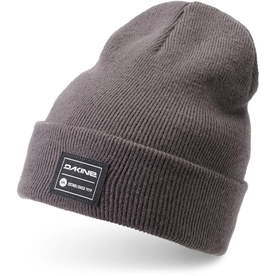 DAKINE Cutter Unisex 100 Acrylic Fine Knit Cuffed Beanie Charcoal Sample