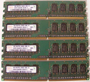Hynix 4GB (4x1GB) HYMP112U64CP8-S6 AB-C PC2-6400U-666-12 - Picture 1 of 2