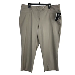 Alfani Capri Tummy Control Women Pants Beige Size 18W Stretch - Picture 1 of 11