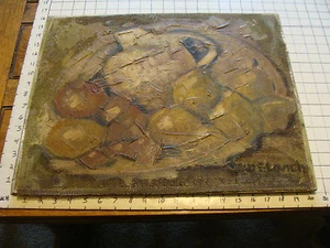 Original ROSE SUSLOVICH ART: STILL LIFE W/ PLASTER, 16X20", signed, on wood - Picture 1 of 5