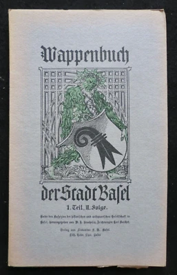Wappenbuch der Stadt Basel (c1920s) v2/Pt 3 - Keller, Krug, Durr+, Swiss History - Image 1 of 4