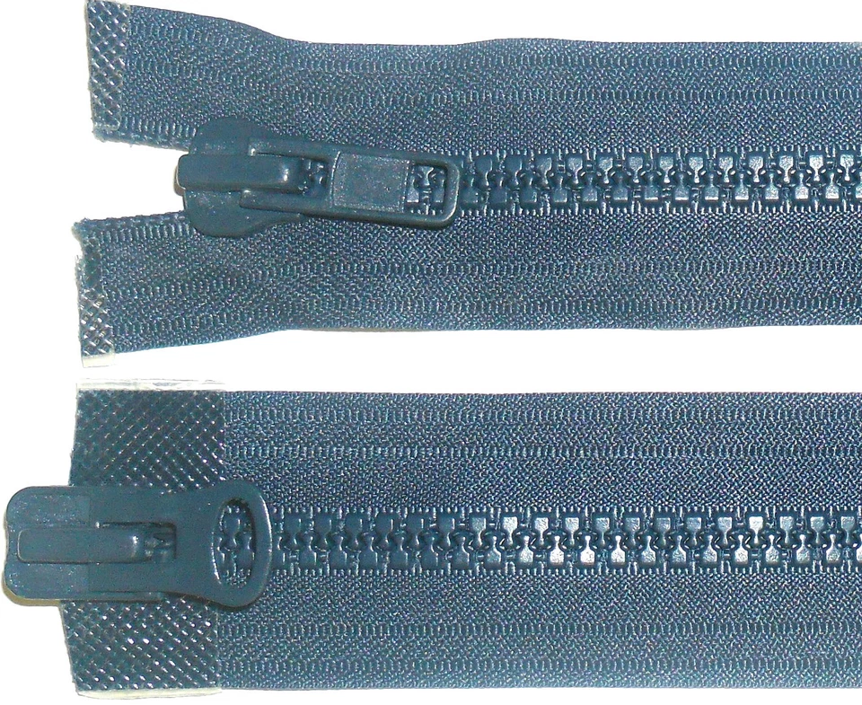ZIP NAVY 22"/56CM CHUNKY TEETH PLASTIC TWO WAY OPEN END, NUMB 8 HEAVY DUTY - Image 1 of 1