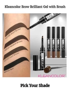 Kleancolor Brow Brilliant Cream-Gel with Brush, Brow Makeup *Pick your Colors!* - Picture 1 of 3