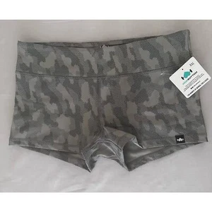 Wodbottom Neu mit Etikett grau reflektierende Camouflage Activewear Shorts - Größe XXL - Bild 1 von 6
