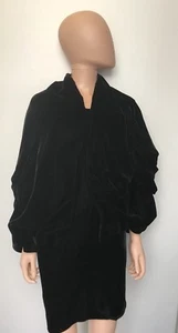 Rare Comme Des Garcons Black Velvet Dress And Jacket Size Small - Picture 1 of 1