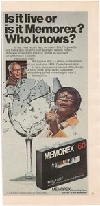 Vintage Print Ad Memorex - Nelson Riddle - Ella Fitzgerald - June 1975 11"x5.5" - Picture 1 of 3