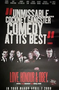 LOVE, HONOR AND OBEY POSTER FILM ORIGINALE 2000 UK BFI 60" X 40" RAY WINSTONE - Foto 1 di 1
