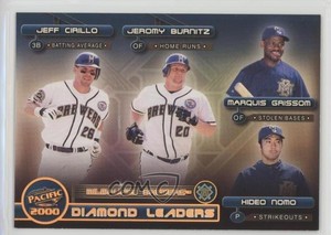 2000 Pacific Diamond Leaders Jeff Cirillo Jeromy Burnitz Marquis Grissom #23