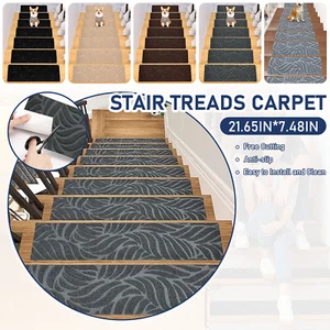 1-20 Pack Non-Slip Stair Treads Floor Mat Carpet Staircase Pad Protection Cover - Picture 1 of 23
