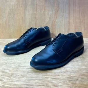 Bates Uniform Shoes Men’s 11-3E Black Leather Vibram Slip Oil Marking Resistant - Foto 1 di 13