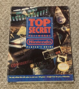Top Secret Passwörter Nes + Snes offizieller Nintendo Power Players Leitfaden Buch 1992 - Bild 1 von 10