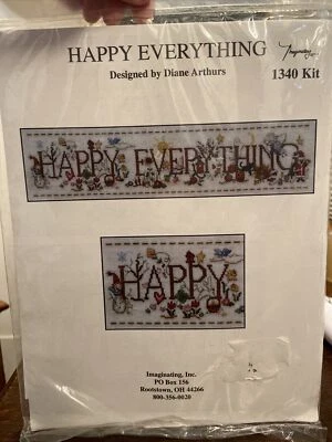 Imaginating Happy Everything Cross Stitch Kit  Diane Arthurs. BRAND NEW!  EB20 - Image 1 of 4