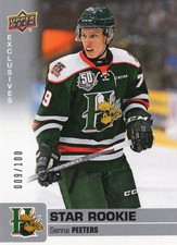 2019/20 Upper Deck CHL Exclusives (#395) - SENNA PEETERS (009/100)
