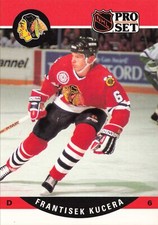 Frantisek Kucera 1990 Pro Set #599 Chicago Blackhawks