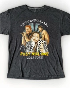 New Post Malone 2023 Tour 12TH Anniv. If Y'all Weren’t Here I’d Be Crying Size L - Picture 1 of 5