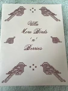 Opuscolo vintage motivo punti croce Ulla More Birds 'n' bacche - Foto 1 di 2