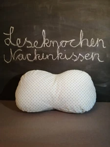 Leseknochen, Polkadots, Punkte, hellblau, dunkelblau, Kissen, Bettwäsche - Bild 1 von 4