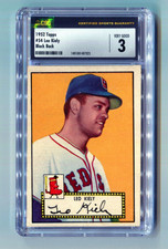 1952 TOPPS LEO KIELY CSG 3BLACK BACK CARD #54 BOSTON RED SOX