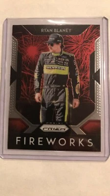 2019 Nascar Prizm Card of Ryan Blaney Fireworks #F-7.NEW. - Image 1 of 3