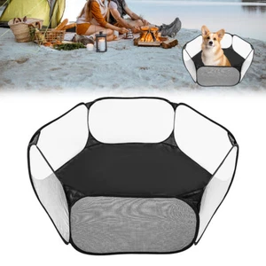 Portable Pet Cat Playpen Rabbit Hamster Indoor Outdoor Guinea Pig Run Folding - Picture 1 of 9