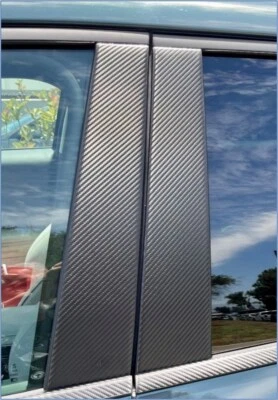 Poste de pilar de fibra de carbono para Subaru Legacy 2015-2019 (solo postes de espejo de 6 piezas) Foto 1 de 2