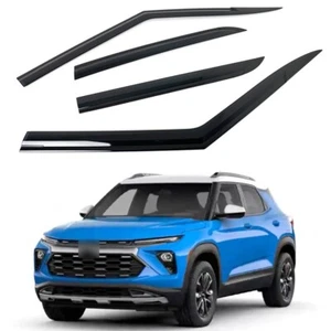 Smoke Black Side Window Visors Wind Deflector 4p for 2026 Chevrolet Trailblazer. - Picture 1 of 7