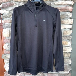 Vineyard Vines Performance Men's Med Sankaty 1/2-Zip Jersey Pullover Black NWT - Picture 1 of 6