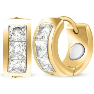 Kristall Magnetfeldtherapie Ohrringe für Damen (Gold) - Bild 1 von 8