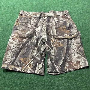Pantaloncini mimetici vintage Carhartt Realtree da uomo taglia 36 marrone mimetico B191 CMO - Foto 1 di 8