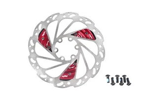 Juin Tech RO30 MTB eBike CX Fahrrad Scheibenbremse Vent-Vane Rotor 160mm 6" in rot - Bild 1 von 3