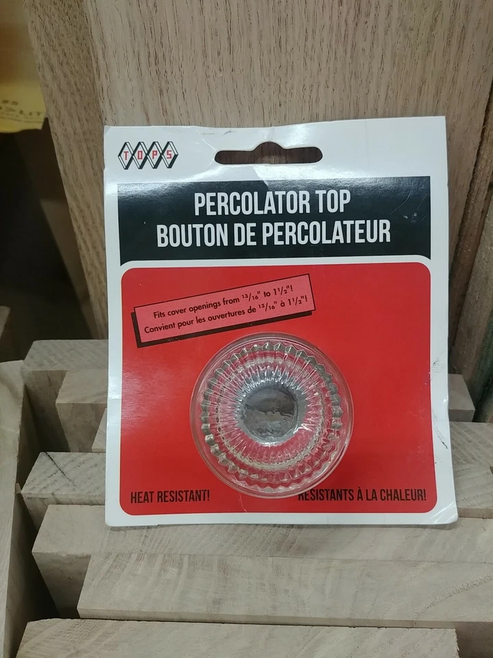 TOPS TAPA PERCOLADORA DE REPUESTO DE VIDRIO Foto 1 de 1