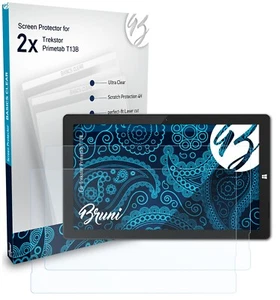 Bruni 2x Protective Film for Trekstor Primetab T13B Screen Protector - Afbeelding 1 van 8