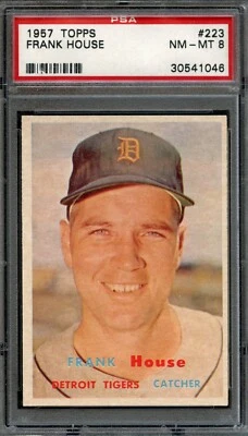 BB - 1957 Topps - #223 - Frank House - PSA 8 - NM-MT - Image 1 of 2