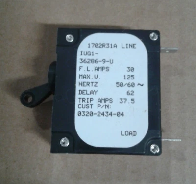 Qty. 1 AIRPAX IUG1-36286-9-U Sensata Circuit Breaker