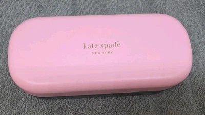 Estuche para gafas Kate Spade New York rosa y verde con un nuevo paño de limpieza Foto 1 de 4