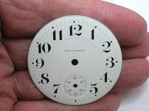 SOUTH BEND TASCHENUHR ZIFFERBLATT 45 MM DURCHMESSER - NEU - SELTEN - Bild 1 von 3